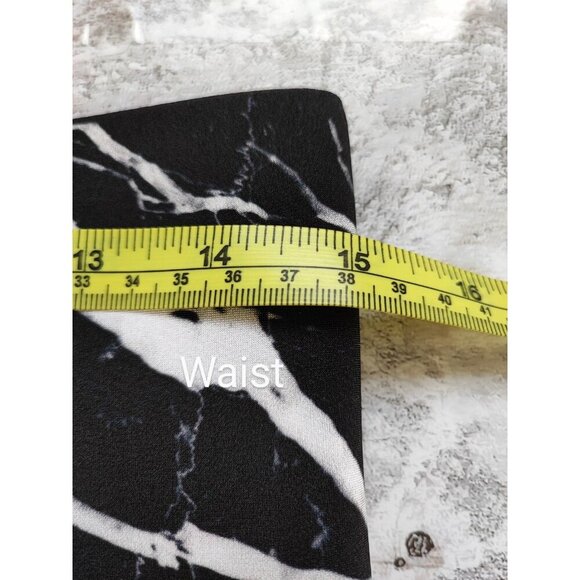 Terez Women's Black Marble Leggings Size L - Picture 5 of 7